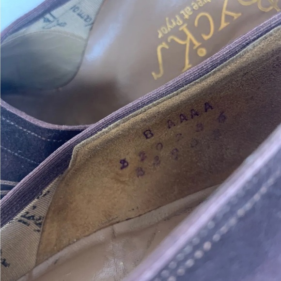 VTG 1930s Peep Toe Suede Heels Pumps Sz 8AAAA - Picture 5 of 6